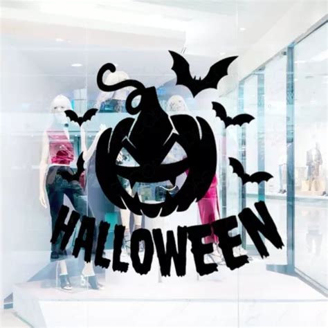 Adesivo Halloween Terror Para Vitrine Parede Loja Parcelamento Sem Juros