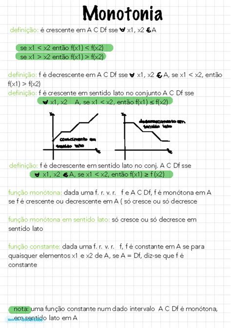 O Que É Monotonia E Fadiga - Monotonia - Resumos - Monotonia definição: é crescente em A C Df sse x1 ...