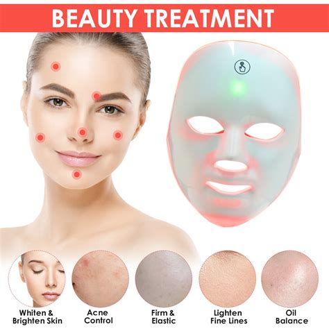 7 Colors Facial Led Mask Led Photon Therapy Beauty Mask Skin Rejuvenation Lifting Dark Spot