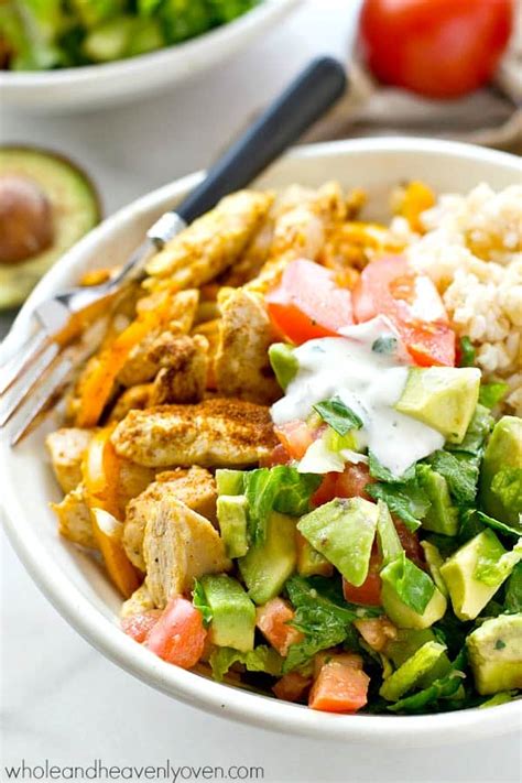 Cajun Chicken Rice Bowls With Avocado Salad