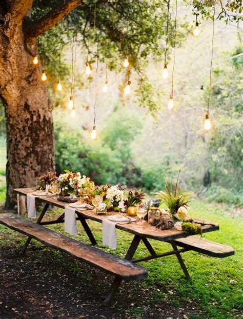 Picnic Table Under Tree Inspiration Thursday Outdoor Dinner Outdoor