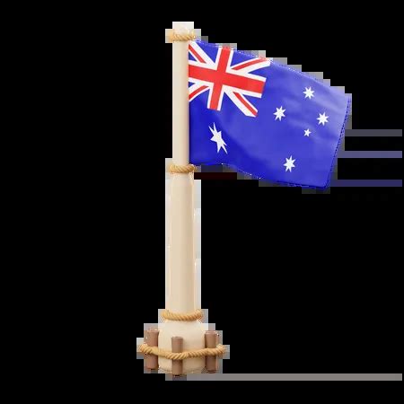 Australia Flag 3D Icon download in PNG, OBJ or Blend format