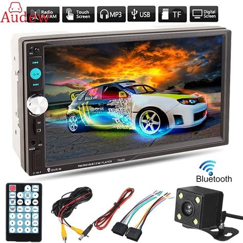 7 Inch Tft Car Audio Stereo Touch Screen 2 Din Mp5 Player With Rearview Camera Bluetooth V2 0