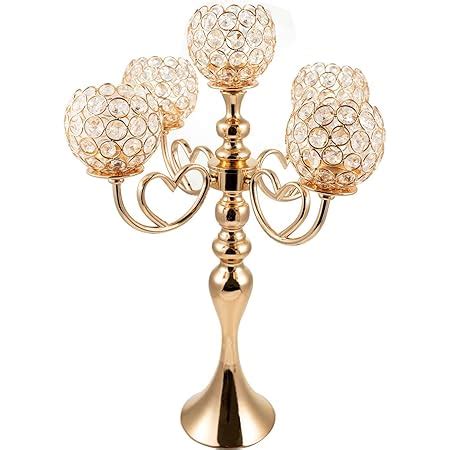 Amazon Lanlong Gold Candle Holders For Table Centerpiece Arms