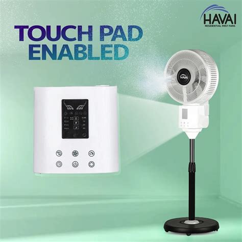 Havai Blu X Bldc Mist Pedestal Fan Remote And Touch Lalithatraders