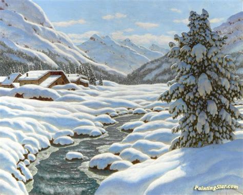 Winter Scene Painting at PaintingValley.com | Explore collection of Winter Scene Painting