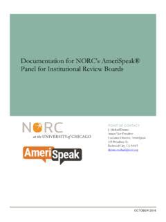 Documentation for NORC’s AmeriSpeak Panel for ... / documentation-for-norc-s-amerispeak-panel ...