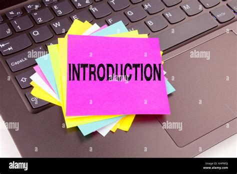 Conceptual Hand Writing Text Caption Inspiration Showing Introduction