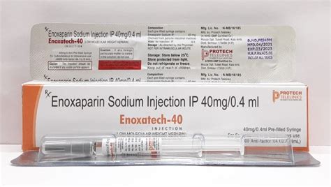 Enoxaparin Mg Ml Injection At Rs Piece Enoxaparin