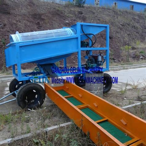 Gold Washing Trommel 500tph Alluvial Gold Mine Washing Plant China