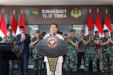 Menhan Prabowo Resmikan Rs Di Papua Dan Serahkan Bantuan Unit