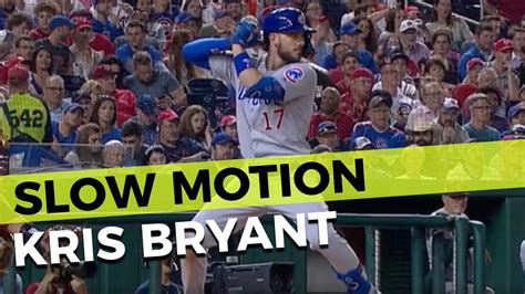 Kris Bryant Slow Motion Home Run Swing Axe Bat Hitting Mechanics Youtube