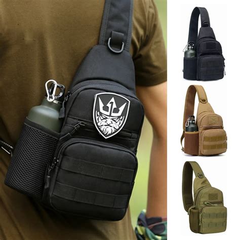 Militar tático bolsa de ombro dos homens caminhadas mochila náilon ao