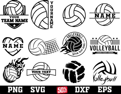 Volleyball Svg Bundle , Volleyball Svg Png ,volleyball Team Name SVG ...