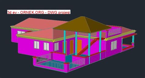 Proje Sitesi D Ev Autocad Projesi