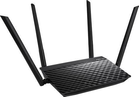 ASUS RT-AC1200 WiFi 5 AC1200 Dual-Band Black Wireless Router - Wootware