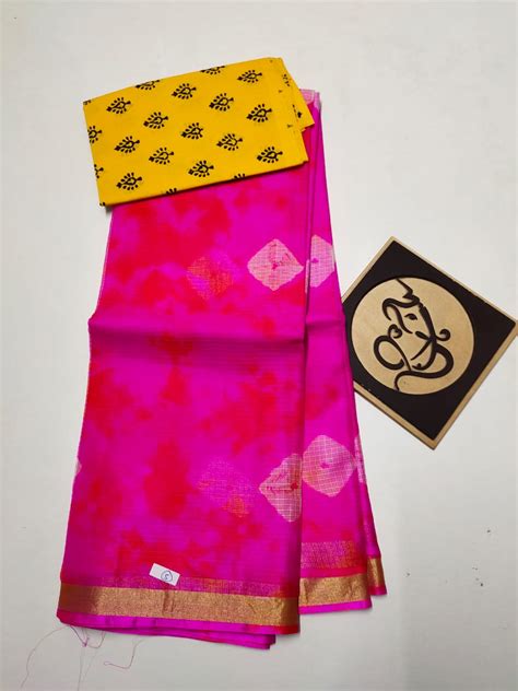 Pure Kota Silk Shibori Sarees Siri Designers