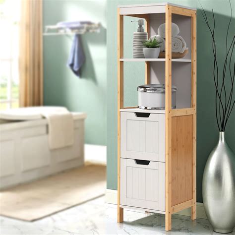 Bathroom Tallboy Cabinet Grey Complete Storage Solutions