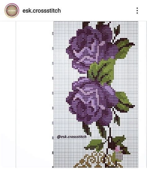 Pin By Rosangela Perini On Album Ponto Cruz Cross Stitch Flowers