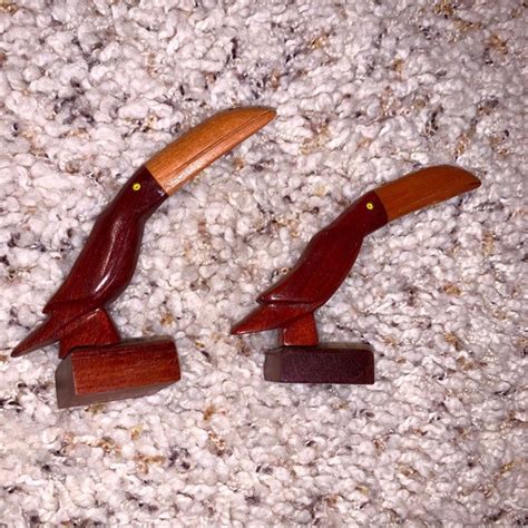 Other Vintage Hand Carved Wooden Toucan Figurines Poshmark