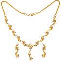 Karat Gold Two Tone Set Stls Karat Gold Necklace And