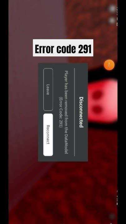 Error Code 291 Shorts Youtube