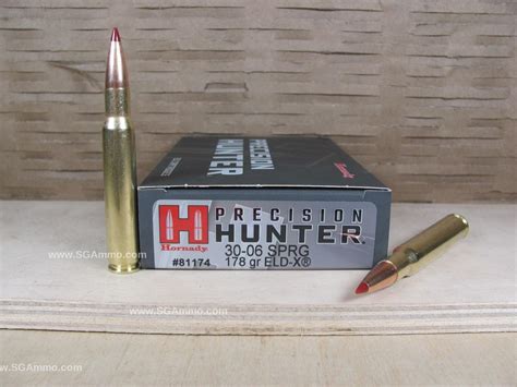 20 Round Box 30 06 SPRG 178 Grain ELD X Hornady Precision Hunter Ammo