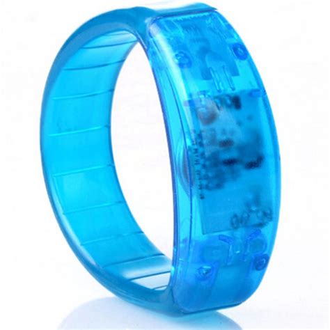 Pulsera Unisex Con Luz LED Y Control De Sonido Brazalete Con Brillo