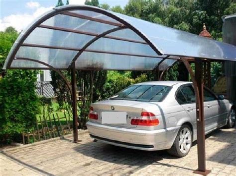 Carport Polysolution Montagem Policarbonato Compacta Curva Instala O