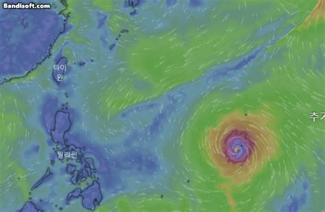 슈퍼태풍 마와르 북서진 중예상 경로는