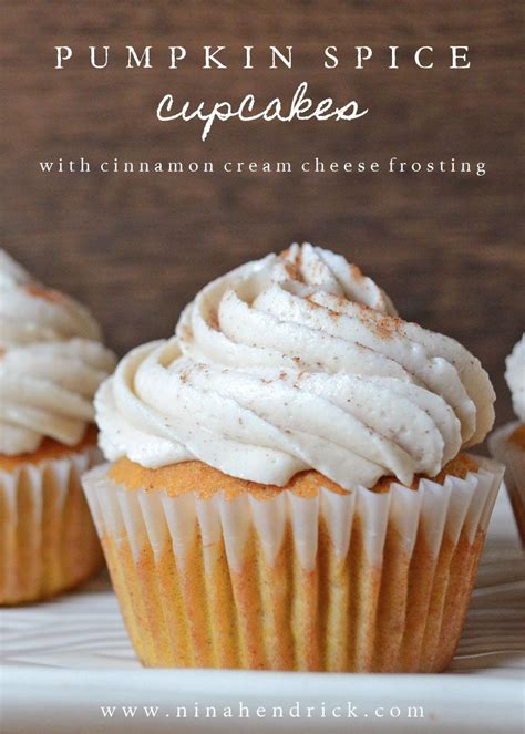 Pumpkin Spice Cupcakes With Cinnamon Cream Cheese Frosting Recipe