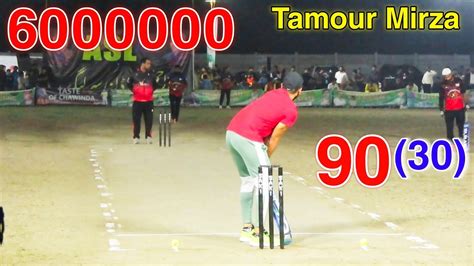 TAMOUR MIRZA VS WAQAS 90 RUNS NEED 30 BALLS BIG UPSET IN PAKISTAN