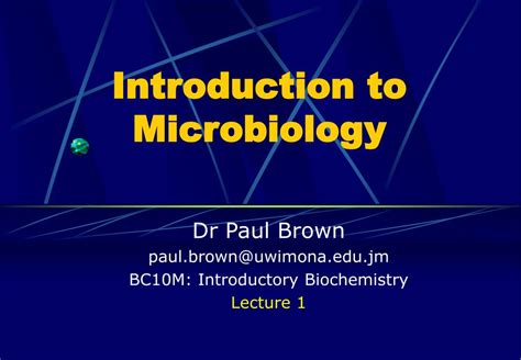 PPT Introduction To Microbiology PowerPoint Presentation Free