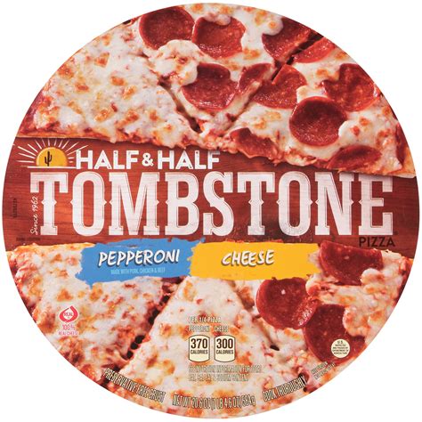 Tombstone Original Half And Half Pepperonicheese Frozen Pizza 206 Oz