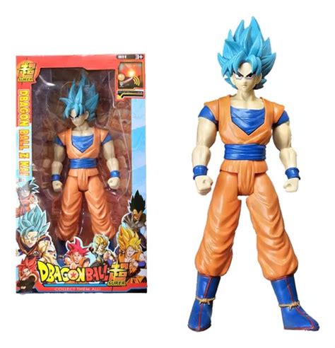 Boneco Goku Ssj Blue Dragon Ball Super Action Figure Colecionador Goku