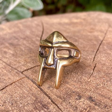 Mf Doom Gold Plated Ring Stainelss Steel Dr Doom Ring Etsy