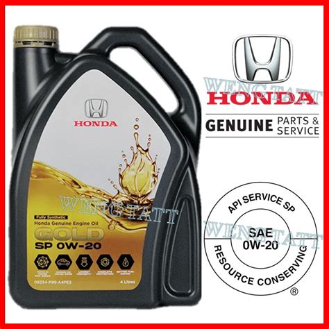 Honda Genuine Fully Synthetic Sn W L Engine Oil Minyak Hitam Enjin