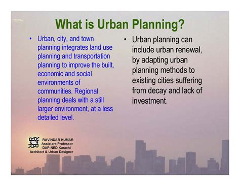 Urban And Regional Planning Introduction To Urban And Regional Planning