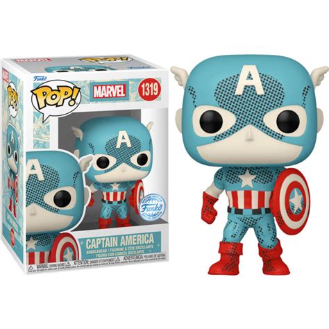 Funko Disney 100 Marvel Retro Reimagined Captain America 1319 Kitsune Relics