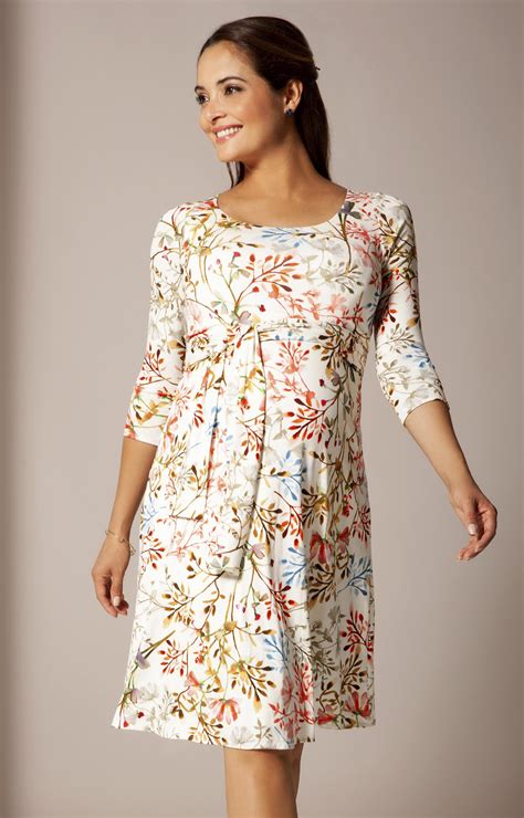 Naomi Maternity Nursing Dress Watercolour Meadow Maternity Wedding