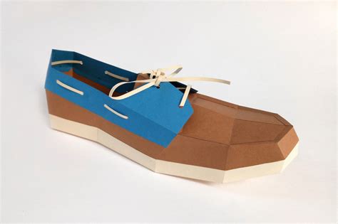 Diy Boat Shoe 3d Papercrafts By Paper Amaze Thehungryjpeg