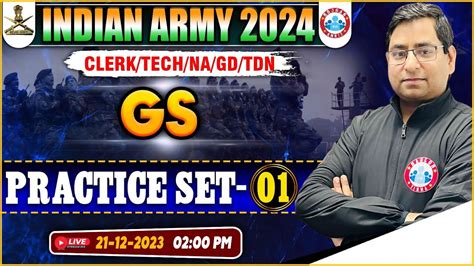 Indian Army Army Clerk Tech Na Gd Tdn Gs Practice Set Gs