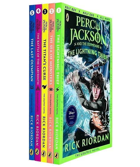 Percy Jackson Graphic Novels 1 5 Books Collection Set The Lightning Thief Sea Of Monsters