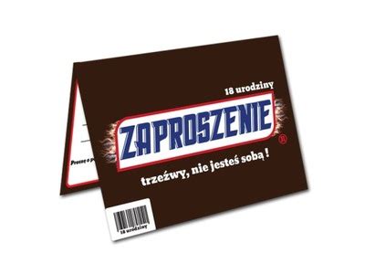 Zaproszenie Urodziny Osiemnastka Durex Oficjalne