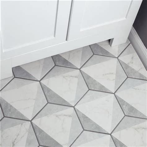 Classico Carrara Hexagon Peak X Porcelain F W Tile