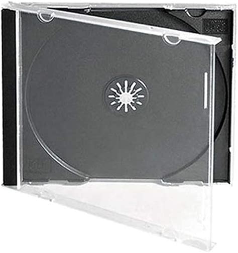 Maxtek Mm Standard Single Clear Cd Jewel Case With Assembled Black