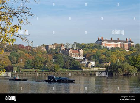 View Across The River Thames From Twickenham To Petersham Meadows