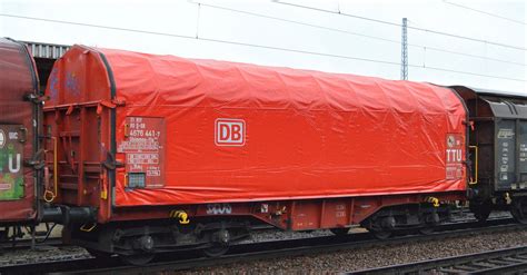 Db Cargo Drehgestell Flachwagen F R Coiltransporte Mit Schiebeplanen