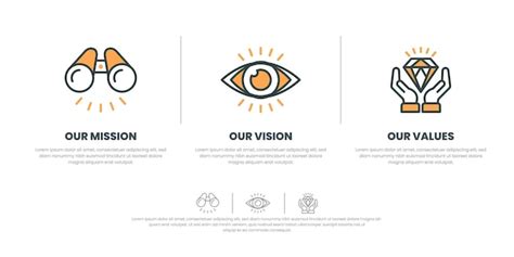 Premium Vector Mission Vision And Company Values Modern Flat