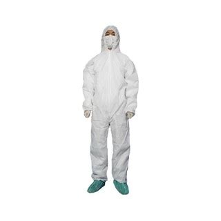 Isolation Suit Disposable Jumpsuit Cleanroom Coverall Ppe Who Kkm